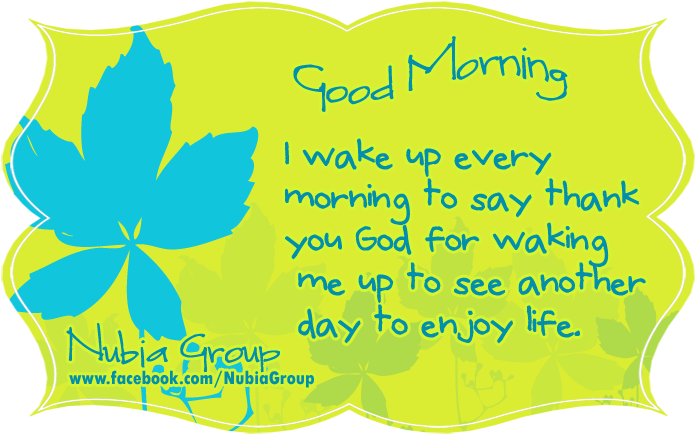 Good Morning, I Wake Up Ever Morning To Say Thank You - Thanks God Morning Quotes (721x449), Png Download