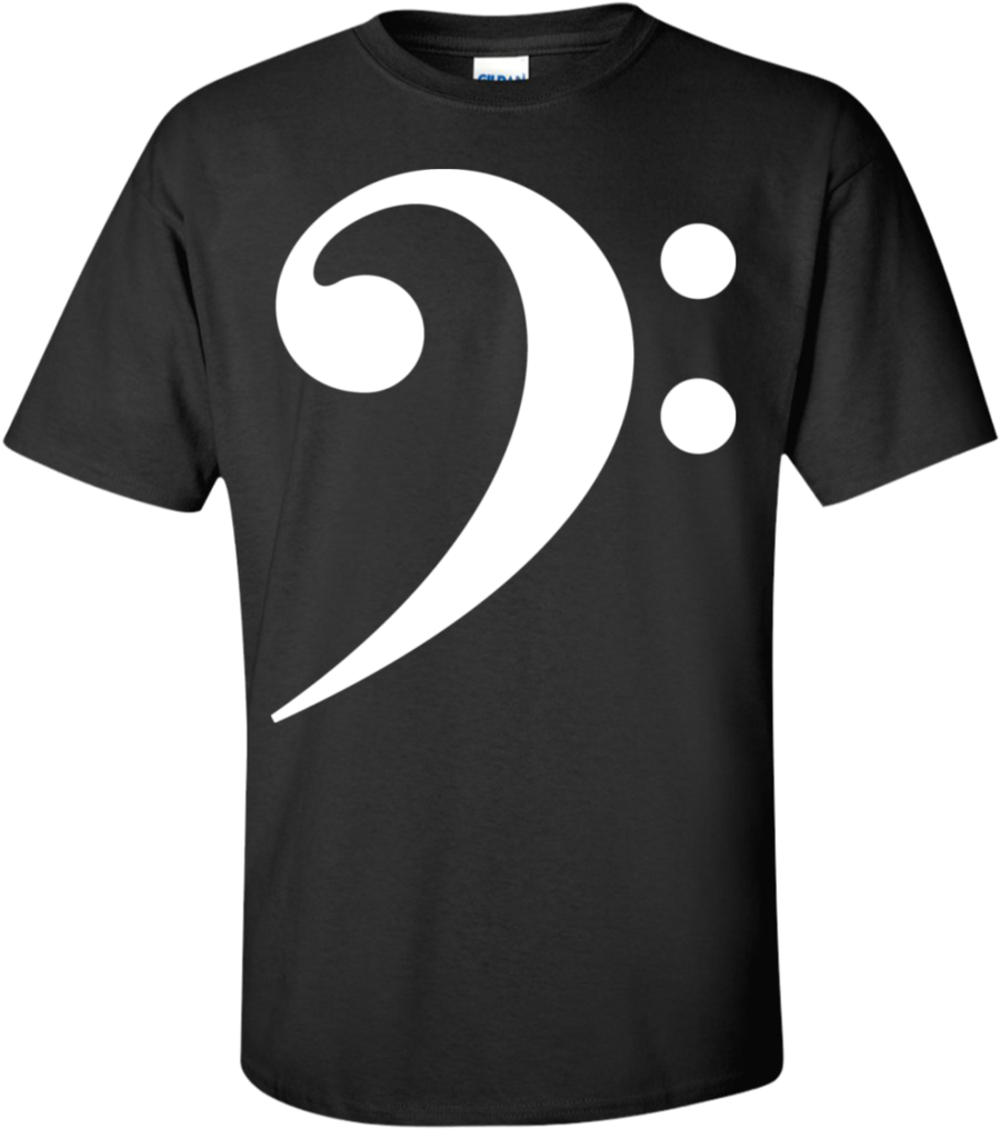 Bass Clef Shirt - Shirt (1024x1024), Png Download