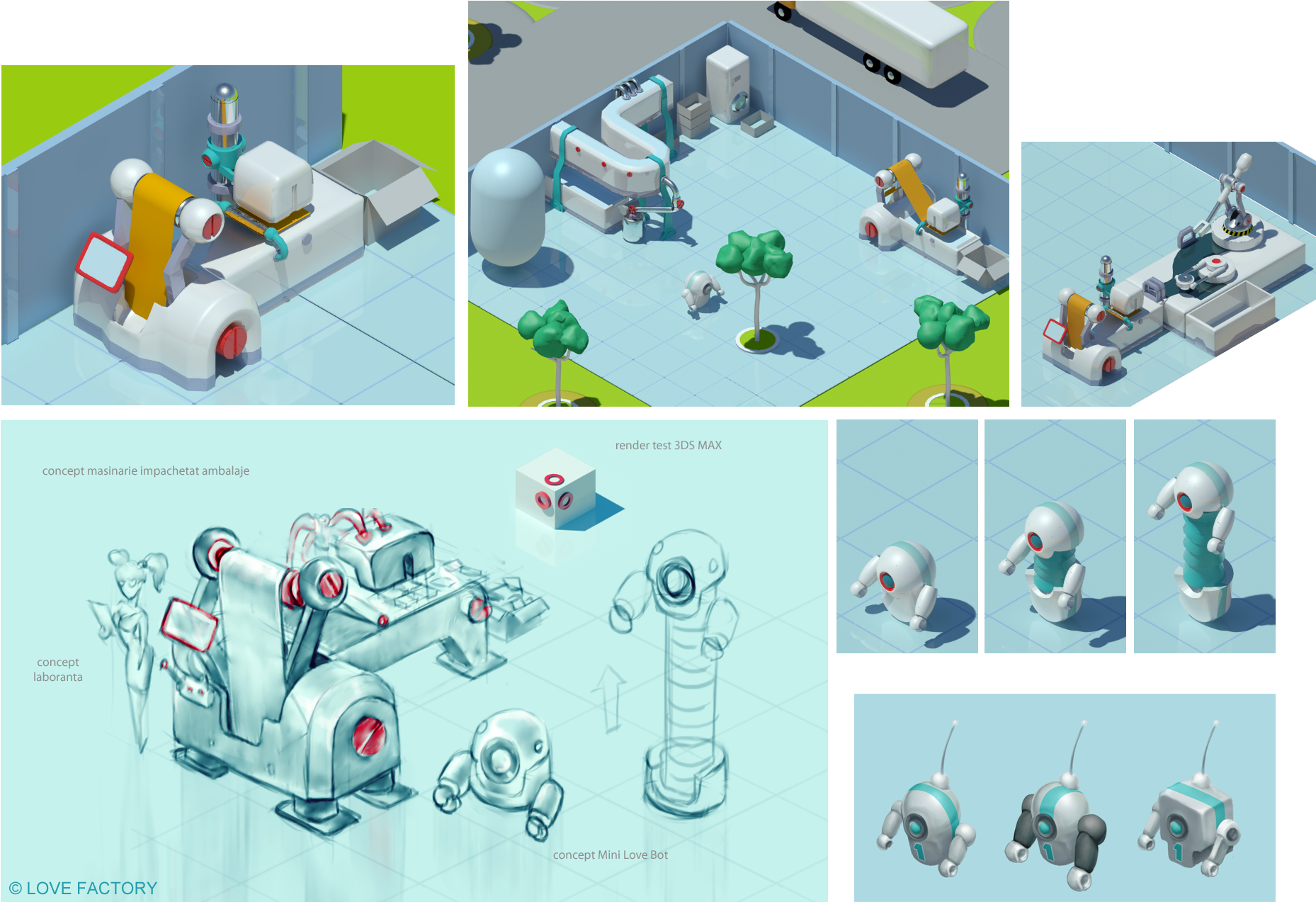 "love Factory" Facebook Game - Robot (1870x1300), Png Download