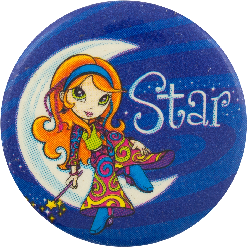 Lisa Frank Star - Lisa Frank Character Star (1000x1000), Png Download