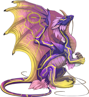Hatched Two Amazing Lisa Frank Dragons - Transparent Beautiful Dragon (350x350), Png Download