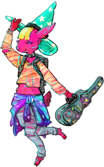 Bestie Asked Me To Draw The "lisa Frank - Illustration (367x600), Png Download