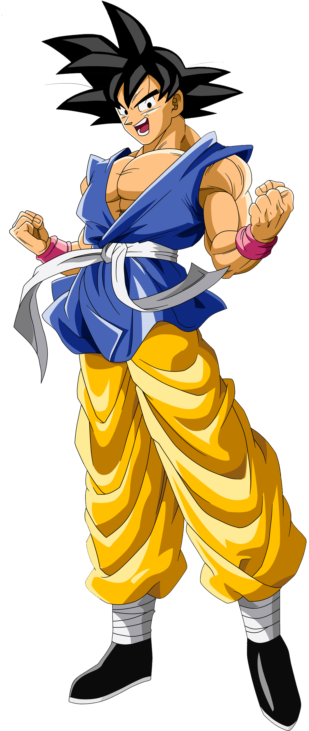 Goku Dbgt End - Dragon Ball Gt Goku Adulto (1072x2531), Png Download