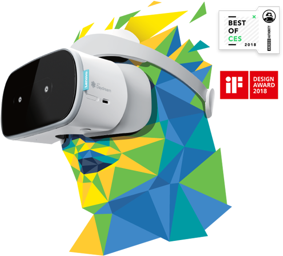 The Lenovo Mirage Solo Vr Headset Offers Excellent - Lenovo Mirage Solo Vr (725x515), Png Download