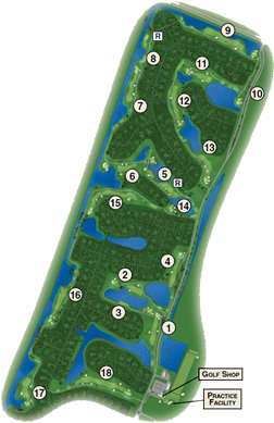 The Estates Golf Course Map - Sea Palms Golf Course Map (300x410), Png Download