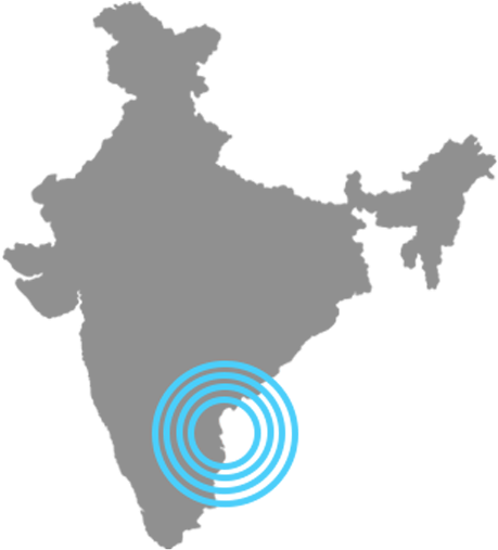 Chennai, South India - Important Ports In India (600x510), Png Download