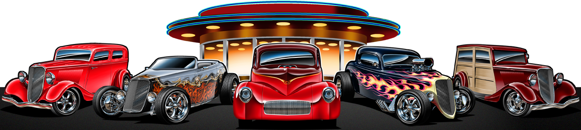 Free Hot Rod Flames Png - Hot Rod Garage (1175x263), Png Download