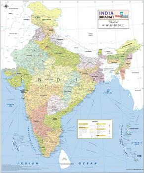 India Maps - India Map Accurate (413x355), Png Download