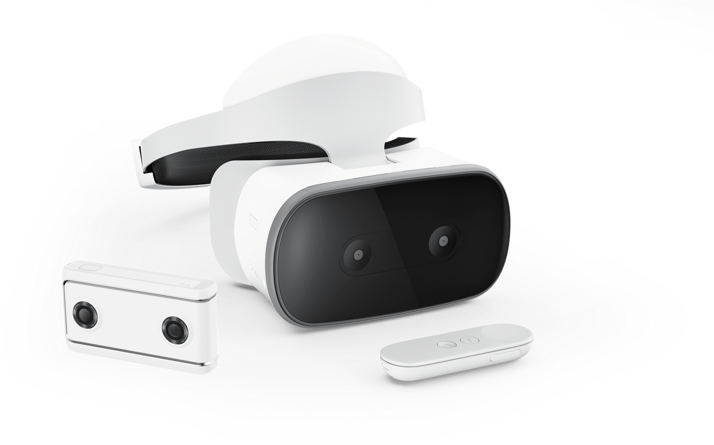 Introducing The First Daydream Standalone Vr Headset - Lenovo Mirage Solo (2800x1576), Png Download