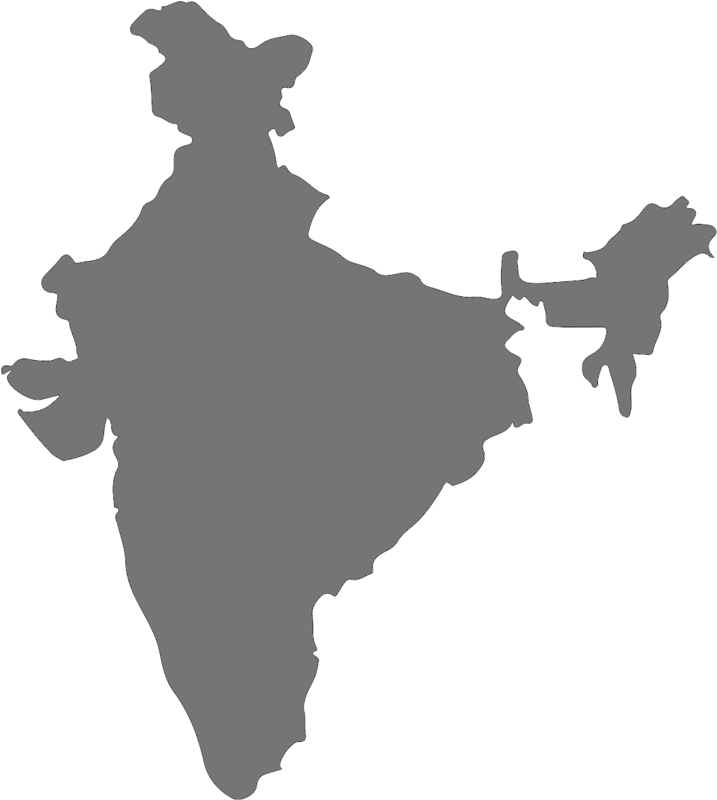Indian Map Vrctor - India Map Vector Png (1200x1200), Png Download