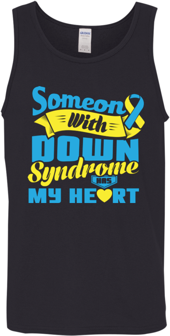 Someone With Down Syndrome Has My Heart Tank Top - Shirt (1155x1155), Png Download