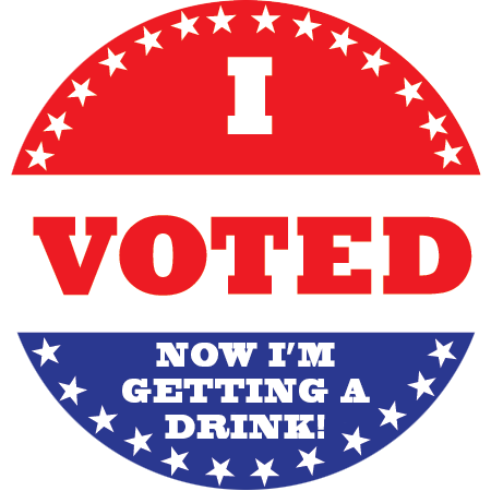 I Voted, Now I'm Getting A Drink - Voted Today (450x450), Png Download