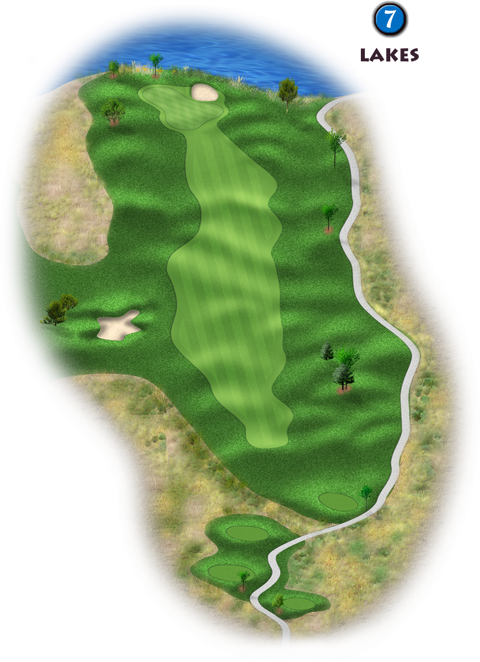 Layout Golf Course Map (1030x1625), Png Download