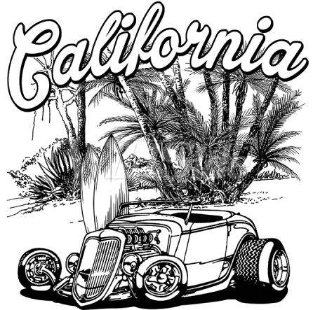 California Hot Rod - Artix California Hot Rod Shows Builder Reunion Birthday (450x450), Png Download