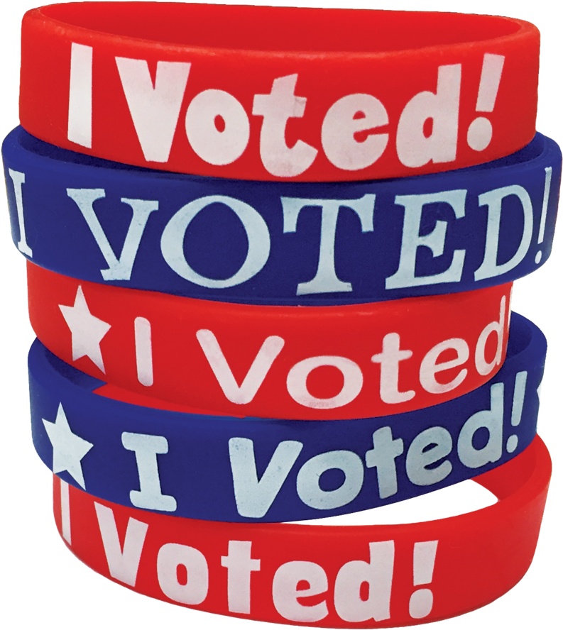 Tcr6576 I Voted Wristbands Image - Teacher Created Resources I Voted Message Wristbands (900x900), Png Download