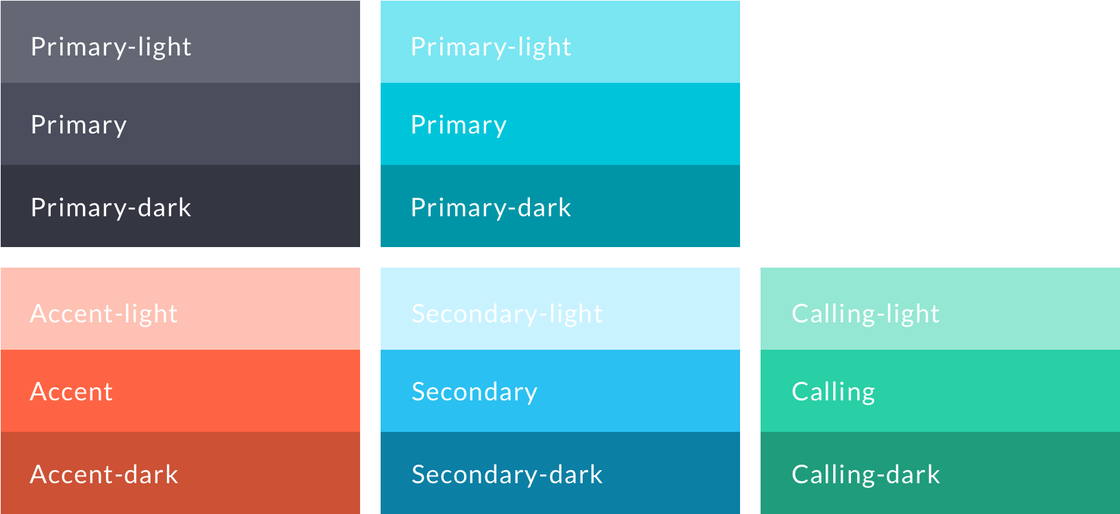 Each Of These Colors Included Tints And Shades, Which - Color Palette For White Text (1668x780), Png Download