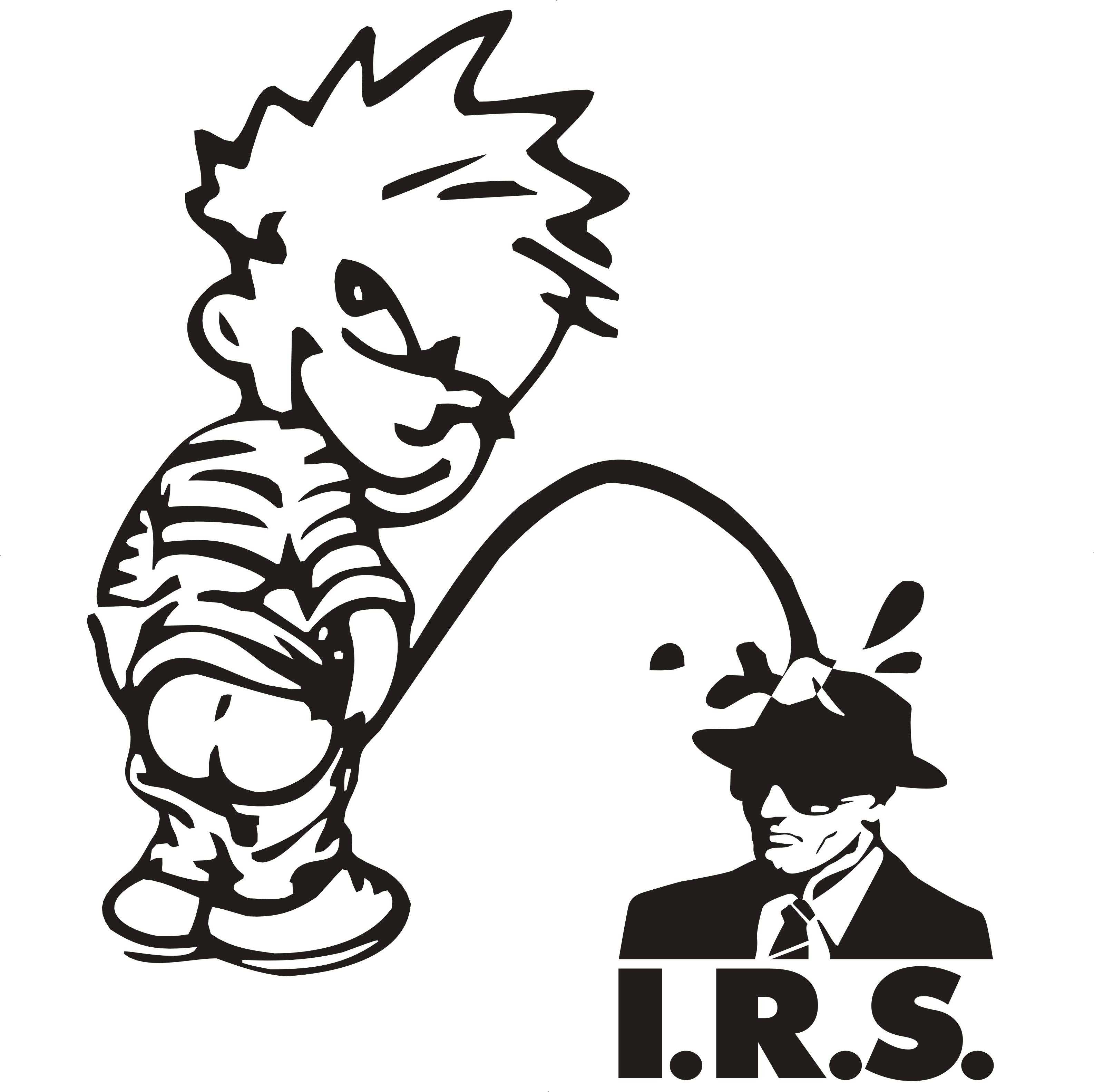 Calvin Peeing Sticker Png - Giants Suck Go Dodgers (3170x3163), Png Download