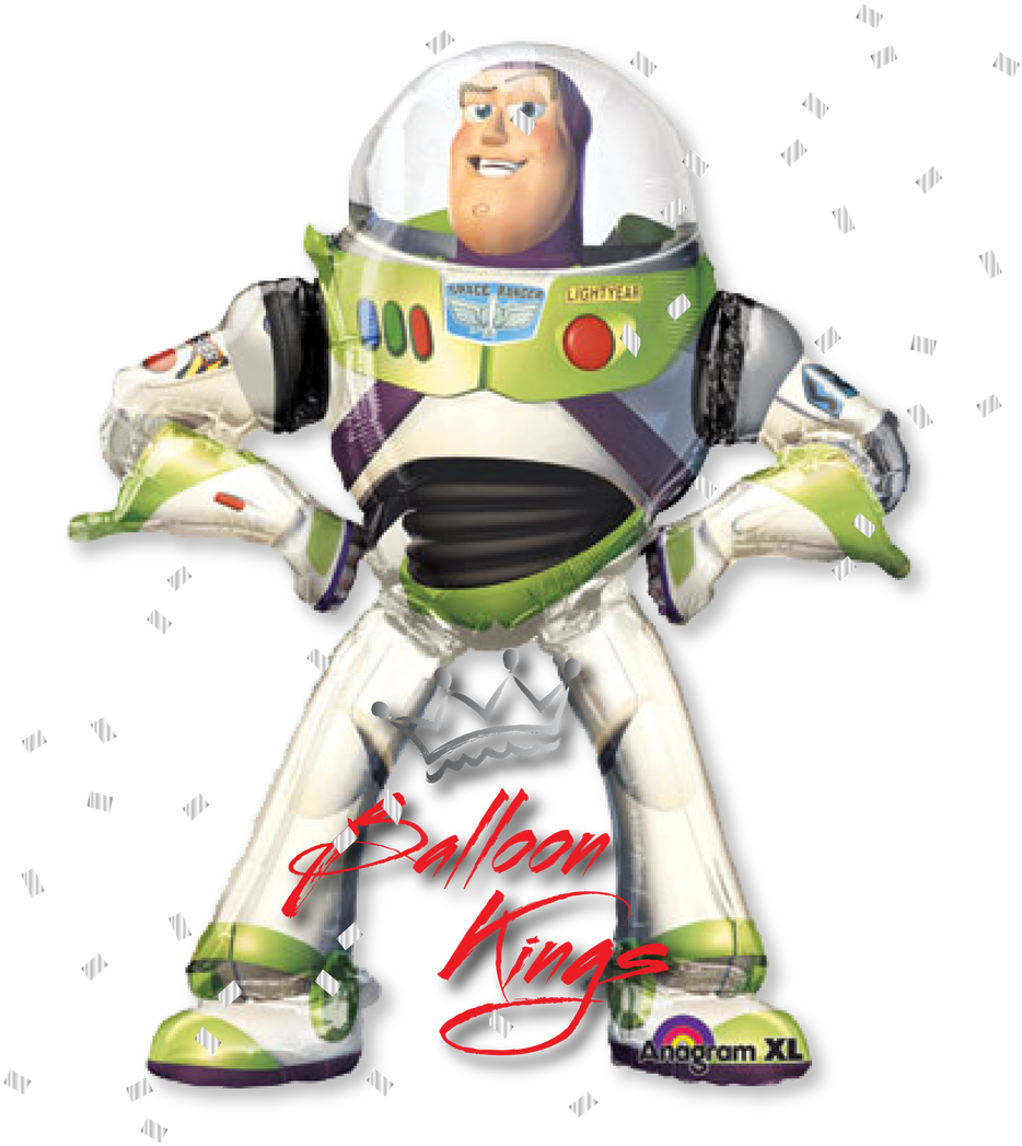 Buzz Lightyear Airwalker - 53" Buzz Lightyear Toy Story Airwalker Balloon - Mylar (1280x1280), Png Download