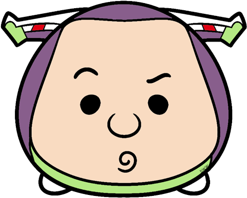 Buzz Clip Art - Disney Tsum Tsum Buzz Lightyear (488x392), Png Download