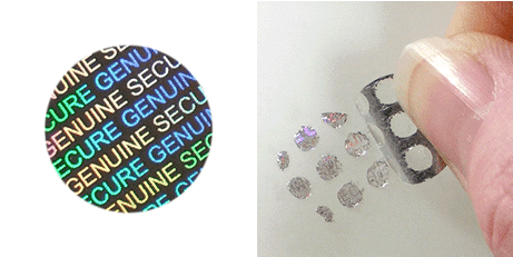 Holographic Genuine Secure Label - Tamper Evident Holographic Stickers (460x460), Png Download