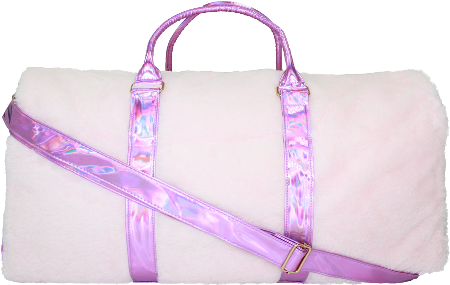 Holographic Fur Duffel Bag - Tote Bag (1000x638), Png Download