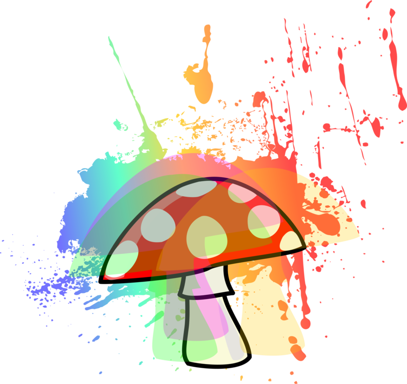 Psilocybin Mushroom Lysergic Acid Diethylamide Psychedelic - Trippy Clipart (794x750), Png Download