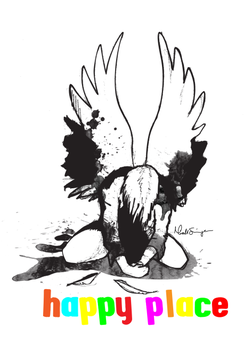 Happy Place - Illustration (674x518), Png Download