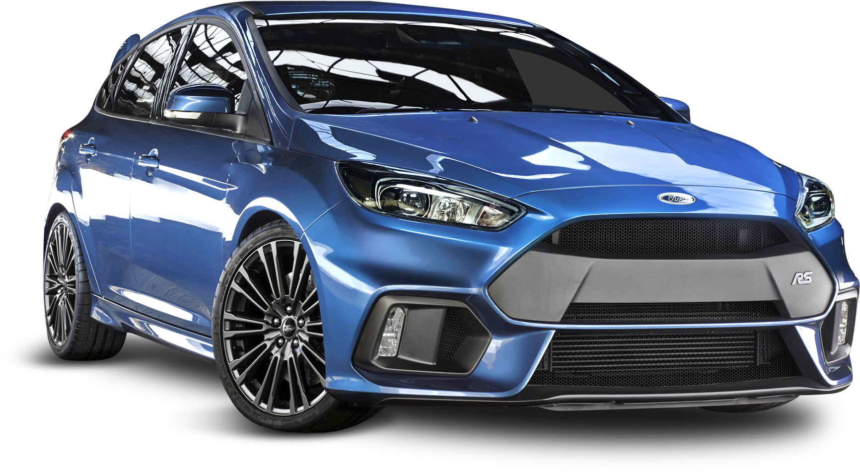 Blue Ford Focus Rs Car Png Image - Top Of The Range Ford Focus (1900x1125), Png Download