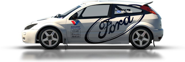 Dirt Rally Ford Focus Rs Rally 2001 - Ford (762x293), Png Download