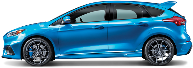 Base 2018 Ford Focus Rs Hatchback Base - Ford Focus 2018 Side (624x220), Png Download