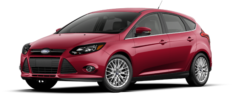2014 Ford Focus - Black Ford Focus Car (550x355), Png Download