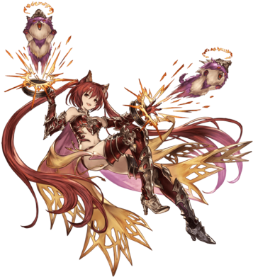 Cerberus B - Coco And Mimi Shadowverse (480x400), Png Download