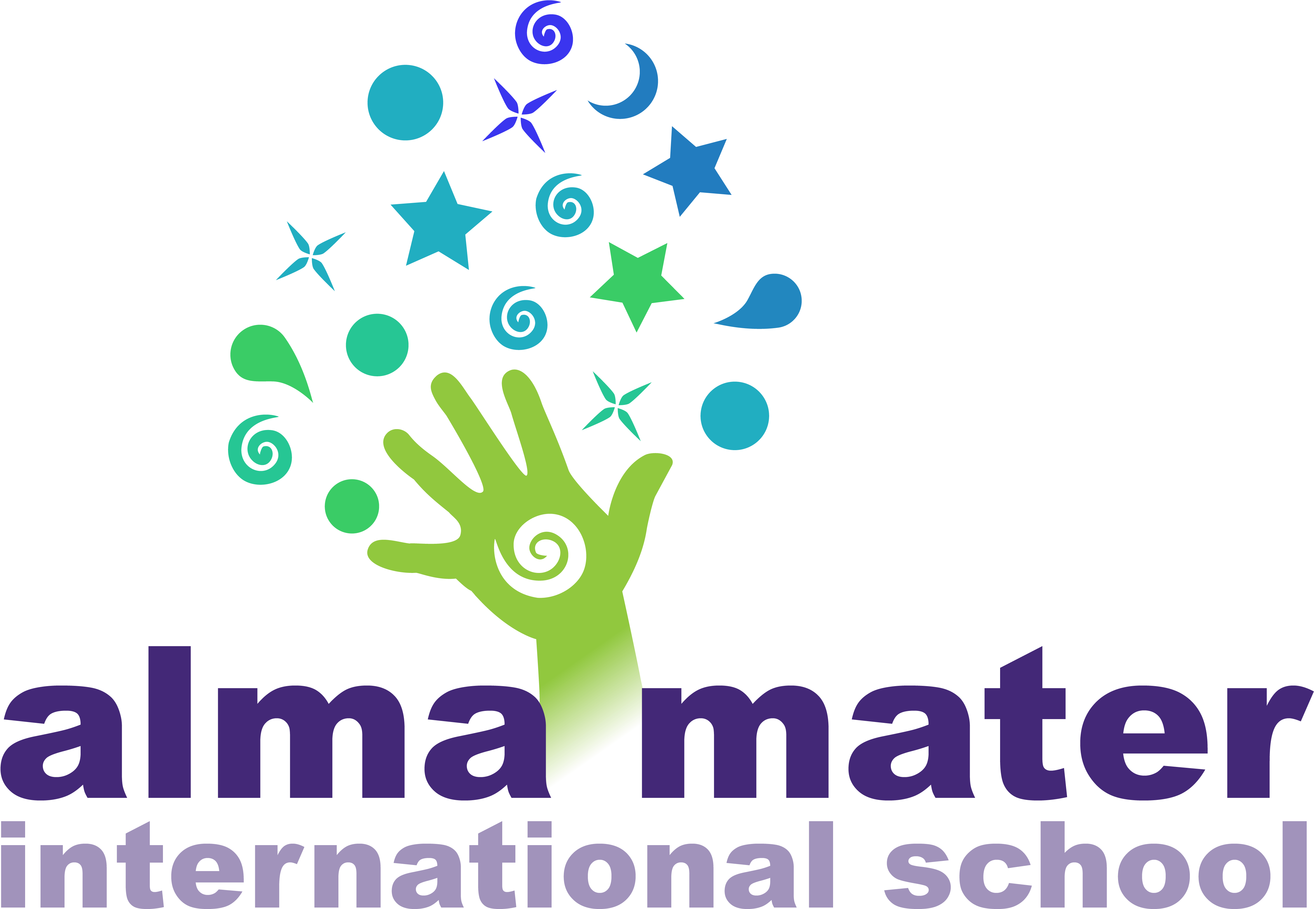 Alma Mater International School Logo - Earthquake (4527x3236), Png Download