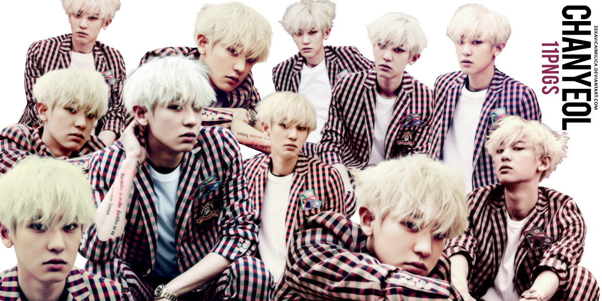 Jpg Library Library Chanyeol Drawing Love Me - Chanyeol Love Me Right Png (1200x600), Png Download