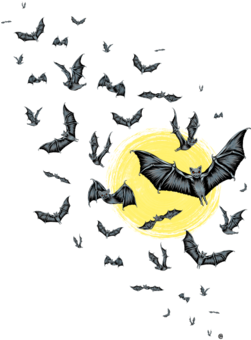 Bat Swarm - Best Gift Bat Swarm Hoodie/t-shirt/mug Black/navy/pink/white (674x518), Png Download