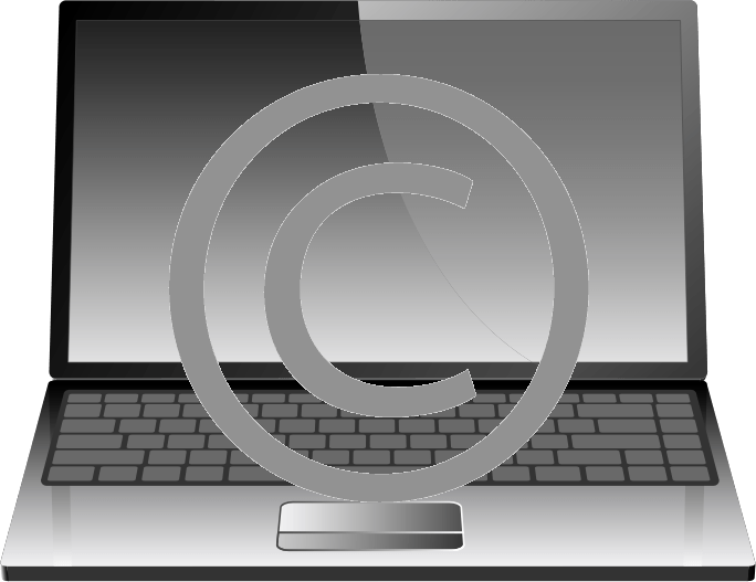 Laptop - Png - Black And White Laptop Clipart (684x527), Png Download