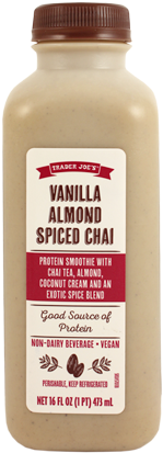 Creamy, Sweet And Vegan I Was Vegan For About A Hot - Trader Joe's Vanilla Almond Spiced Chai (355x416), Png Download