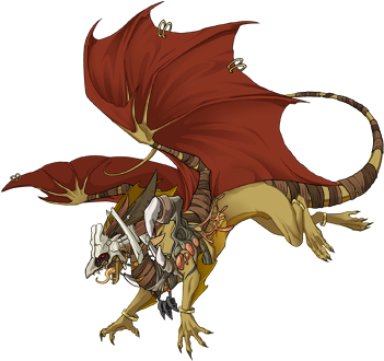 She Hoards Bones Bones Bones - Shadow Primal Eyes Flight Rising (350x350), Png Download