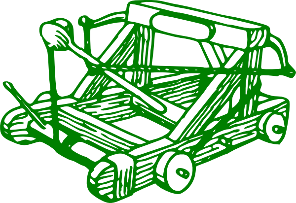How To Set Use Green Catapult Svg Vector (600x412), Png Download