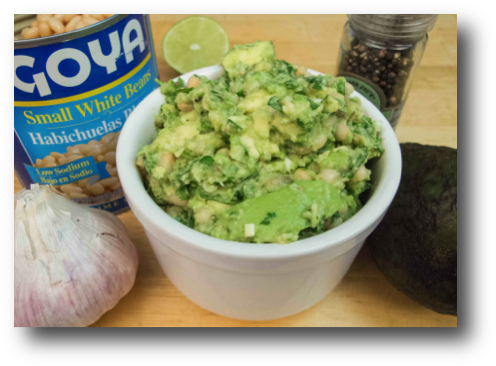 Guacamole With White Beans - Bean White (pack Of 24) - Pack Of 24 (503x373), Png Download