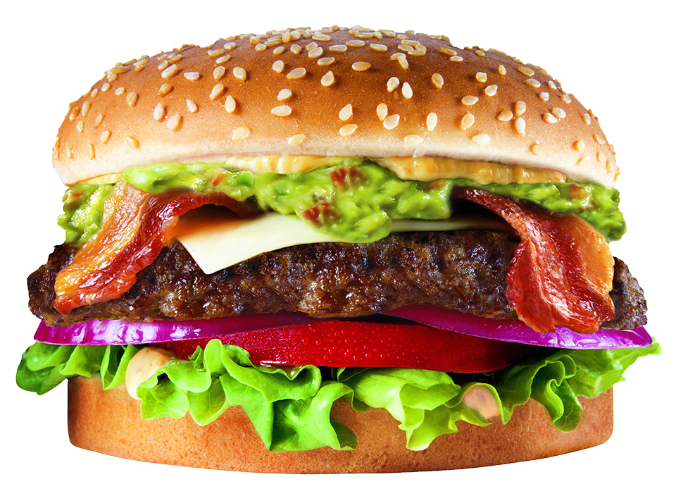 Carls Jr Guacamole Bacon (960x704), Png Download
