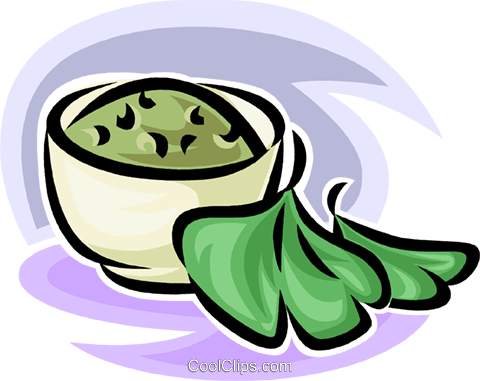 Guacamole Dip Royalty Free Vector Clip Art Illustration - Guacamole (480x381), Png Download