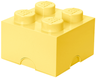 8015572 Lego Storage Brick - Lego Storage Brick 4 Yellow (511x511), Png Download