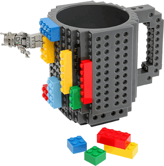 Build On Brick Mug - Red (600x600), Png Download