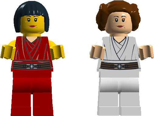 Nya-leia - Lego Leia Png (575x479), Png Download