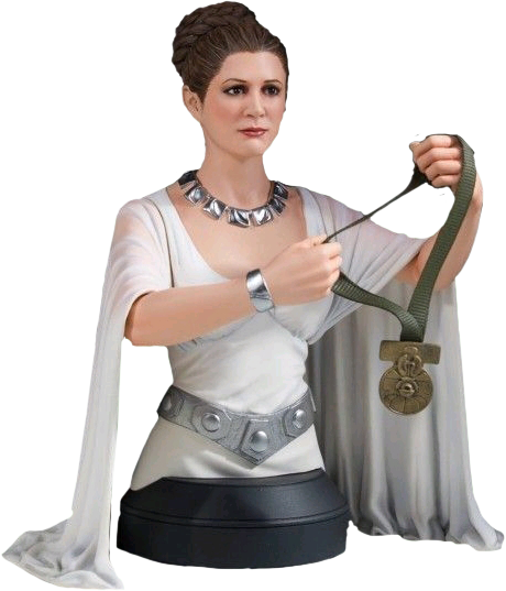 Star - Star Wars Leia Hero Of Yavin Mini-bust Statue From (460x537), Png Download