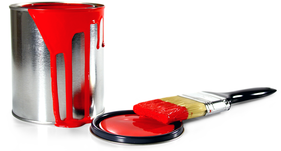 Paint Bucket Png Banner Transparent Download - دهانات (900x486), Png Download