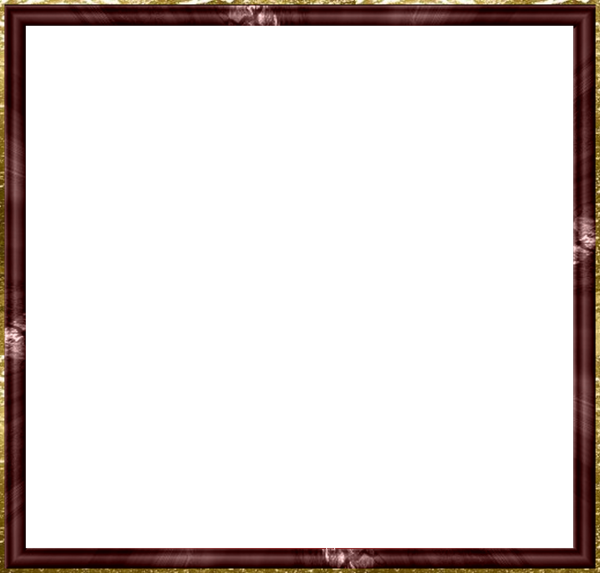 Gloss Black Picture Frame (600x573), Png Download