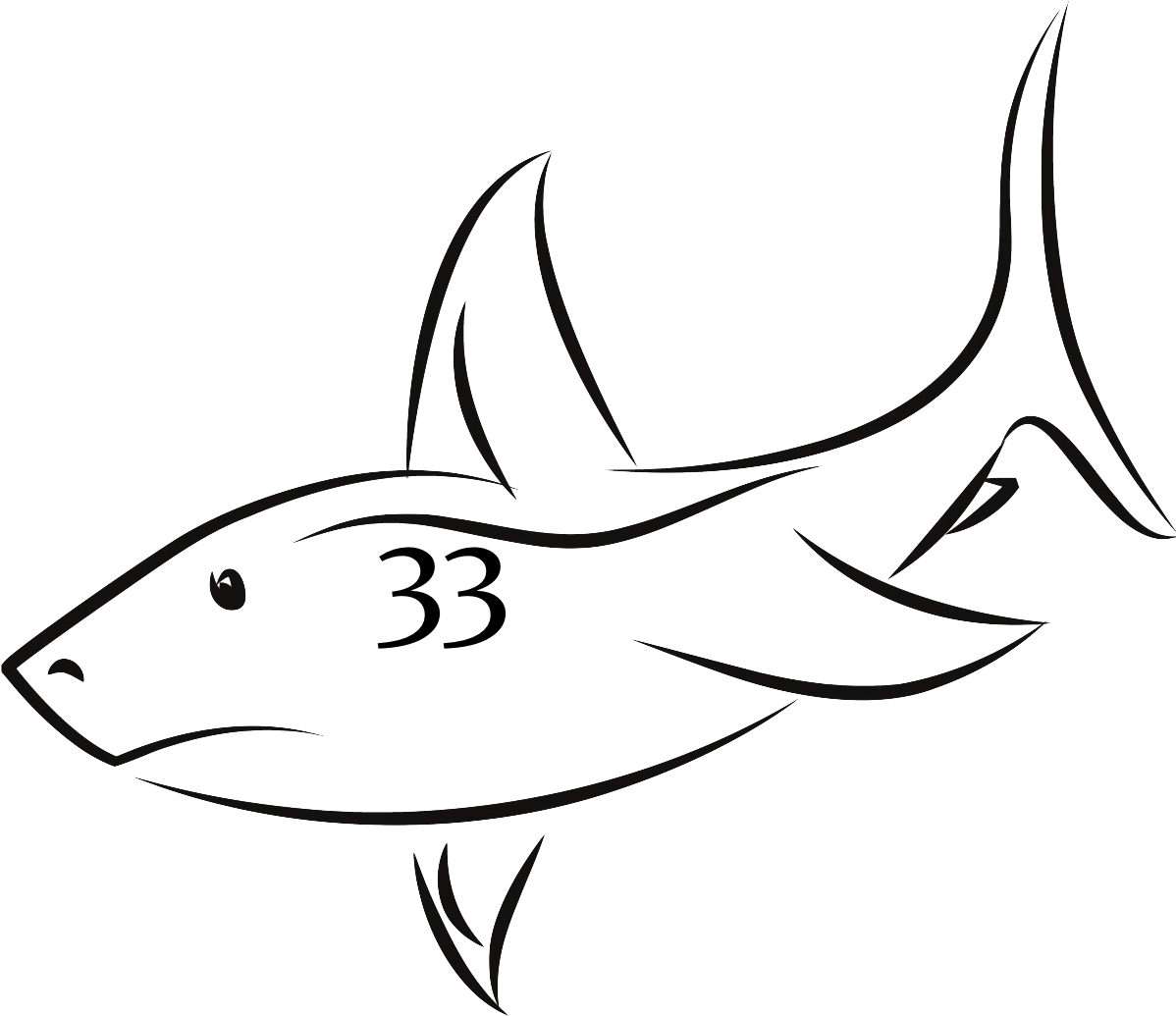 Similiar Shark Fin Drawing Cool Design Keywords Clip - Shark Fin Drawing (1197x1083), Png Download