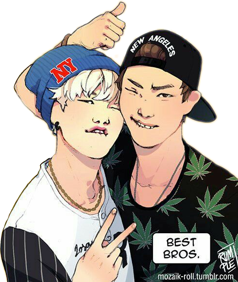 Png Free Library Hoseok Sope Sticker By Namggie - Bts (490x579), Png Download